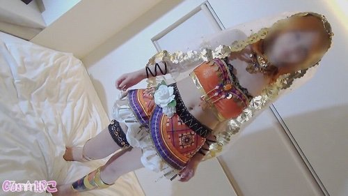ラブライブ！穂乃果覚醒ダンサーコスプレで便器押し！無修正映像