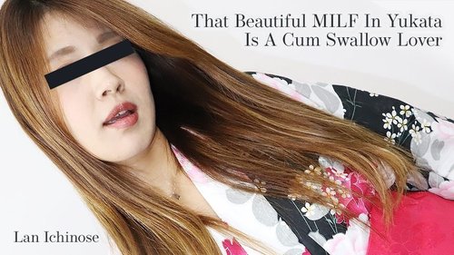 Ran Ichinose: Beautiful MILF in Yukata Loves Swallowing Cum - Uncensored